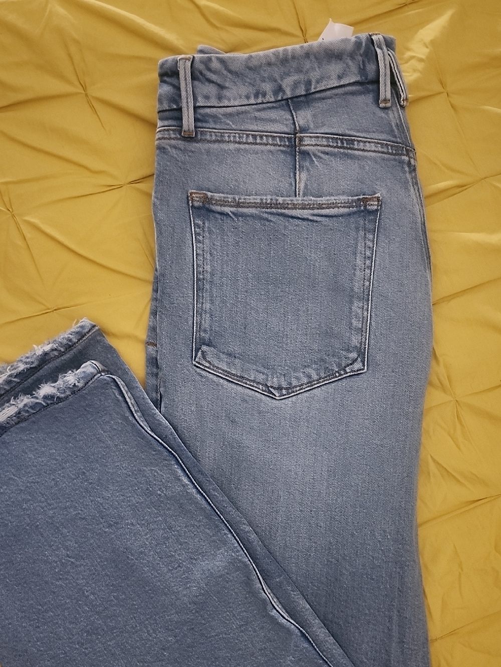Light Blue Women's Distressed Jeans - Casual Everyday Fit - Picture 2 of 3